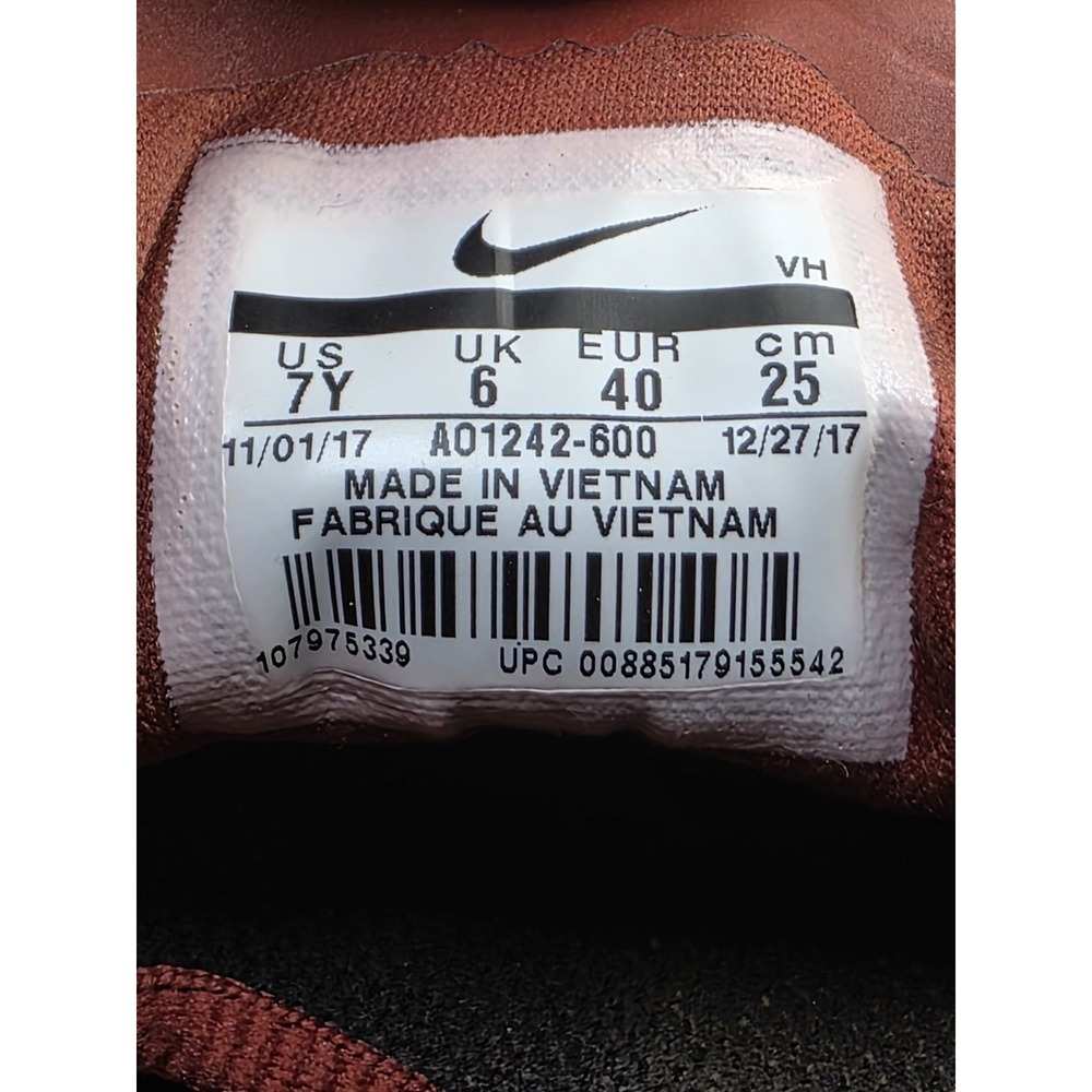 Nike Hakata Running Shoes 7Y Mars Stone Velvet Brown White Womens 8.5 - Picture 8 of 12